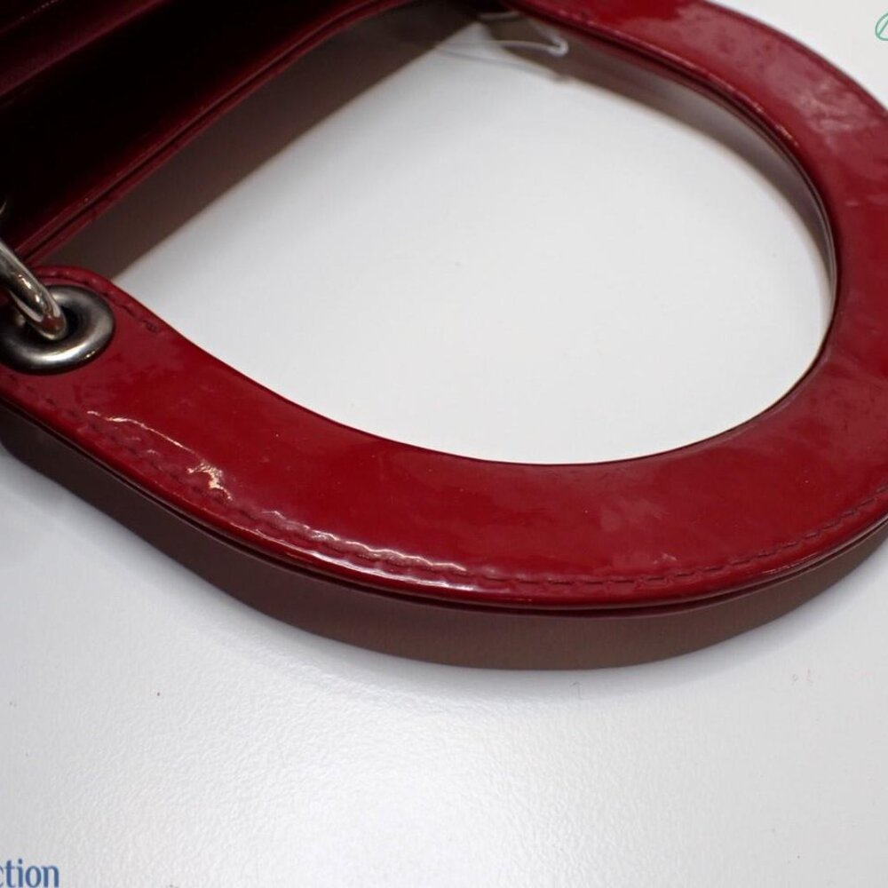Dior Red Patent Leather Satchel - Picture 6 of 8